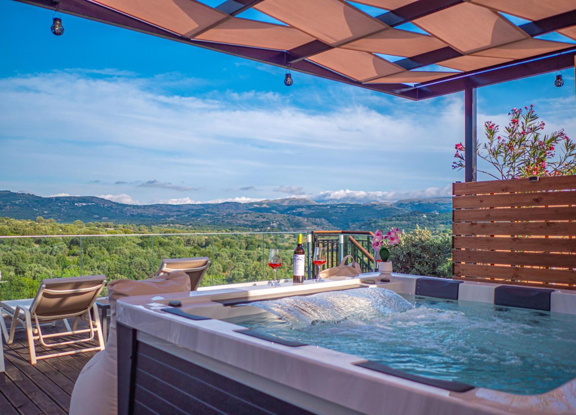 Villa Paris With Rooftop & Jacuzzi Valsamónero Extérieur photo