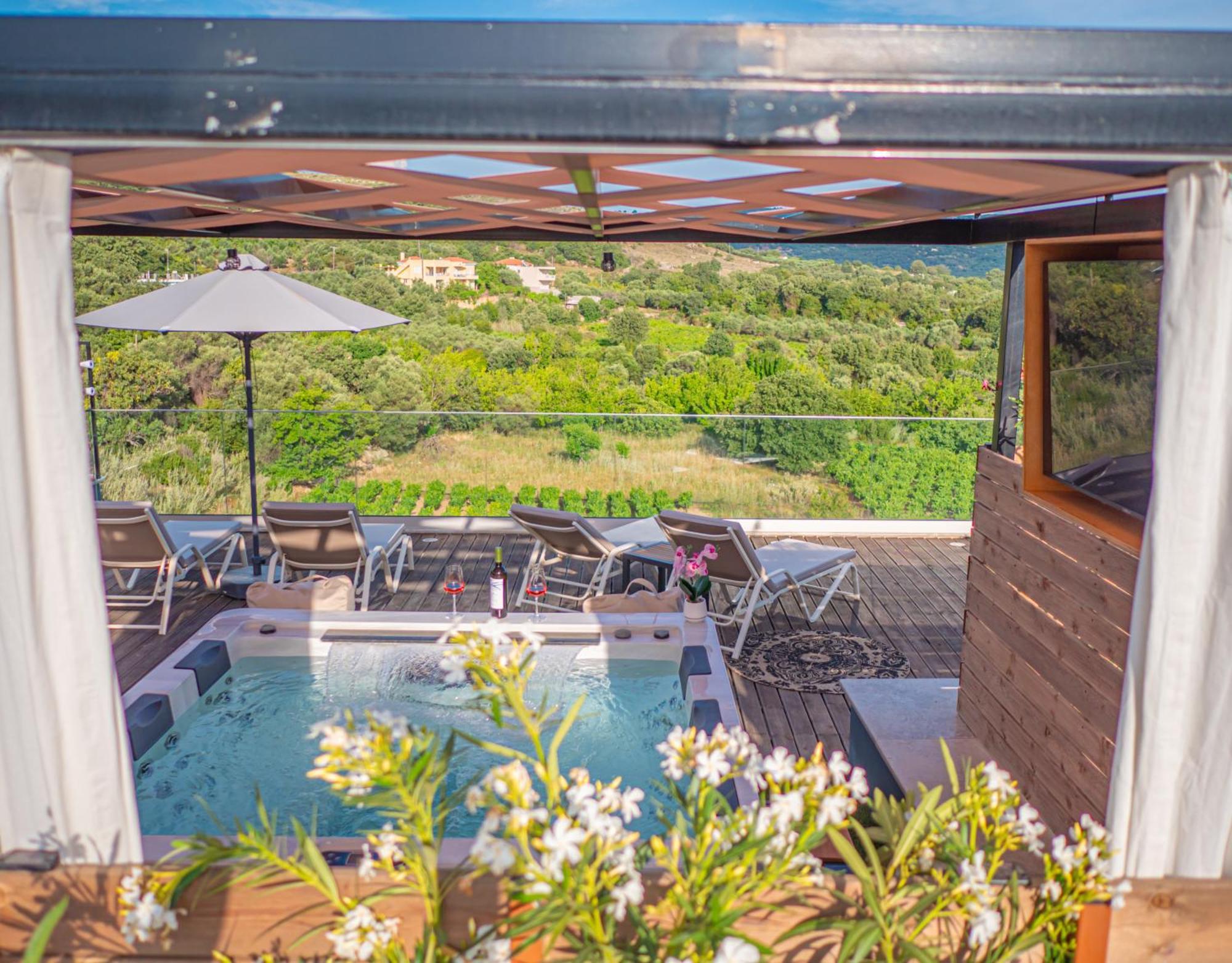 Villa Paris With Rooftop & Jacuzzi Valsamónero Extérieur photo